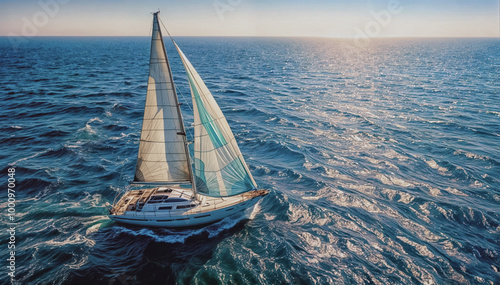 sailing boat on the sea