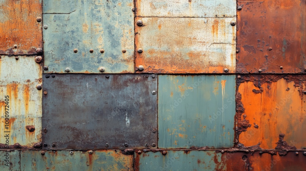 Rusty Metal Panels Background Rusty Metal Panels Background