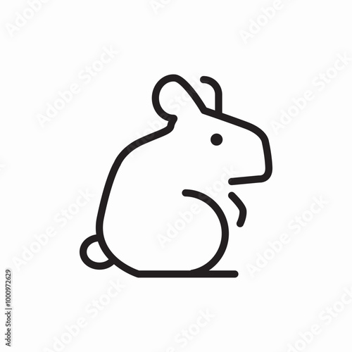 bunny rabbit icon sign vector