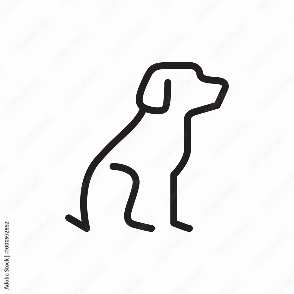 dog pet animal icon sign vector dog pet animal icon sign vector