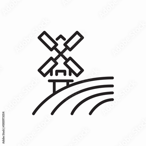 factory mill icon sign vector