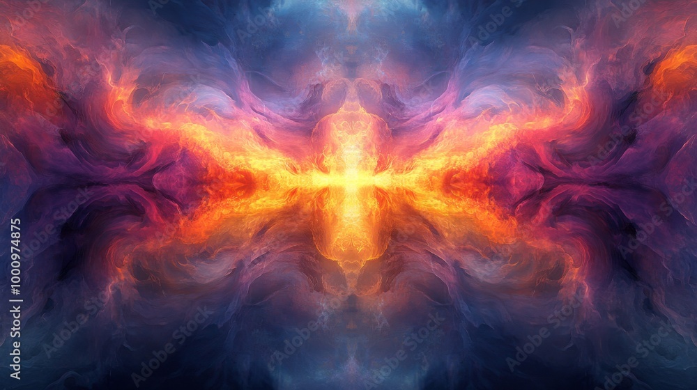 Fiery Abstract Nebula Fiery Abstract Nebula