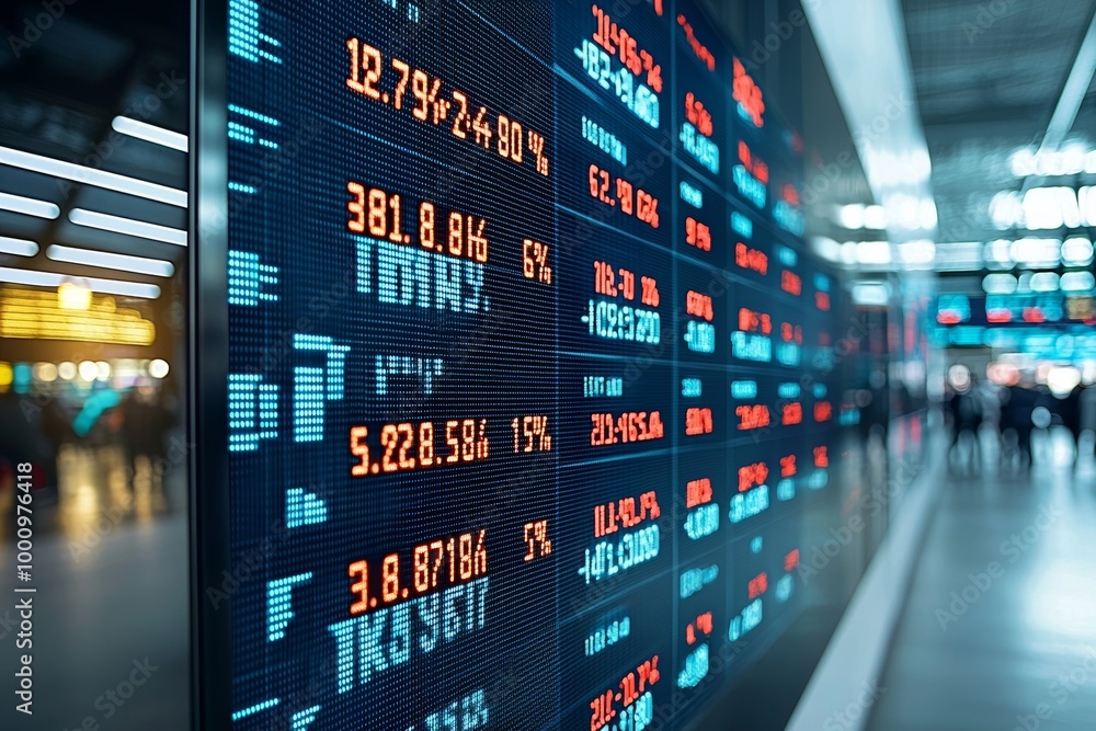 Obraz premium flight information board