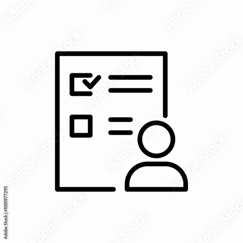 approved resume icon sign vector