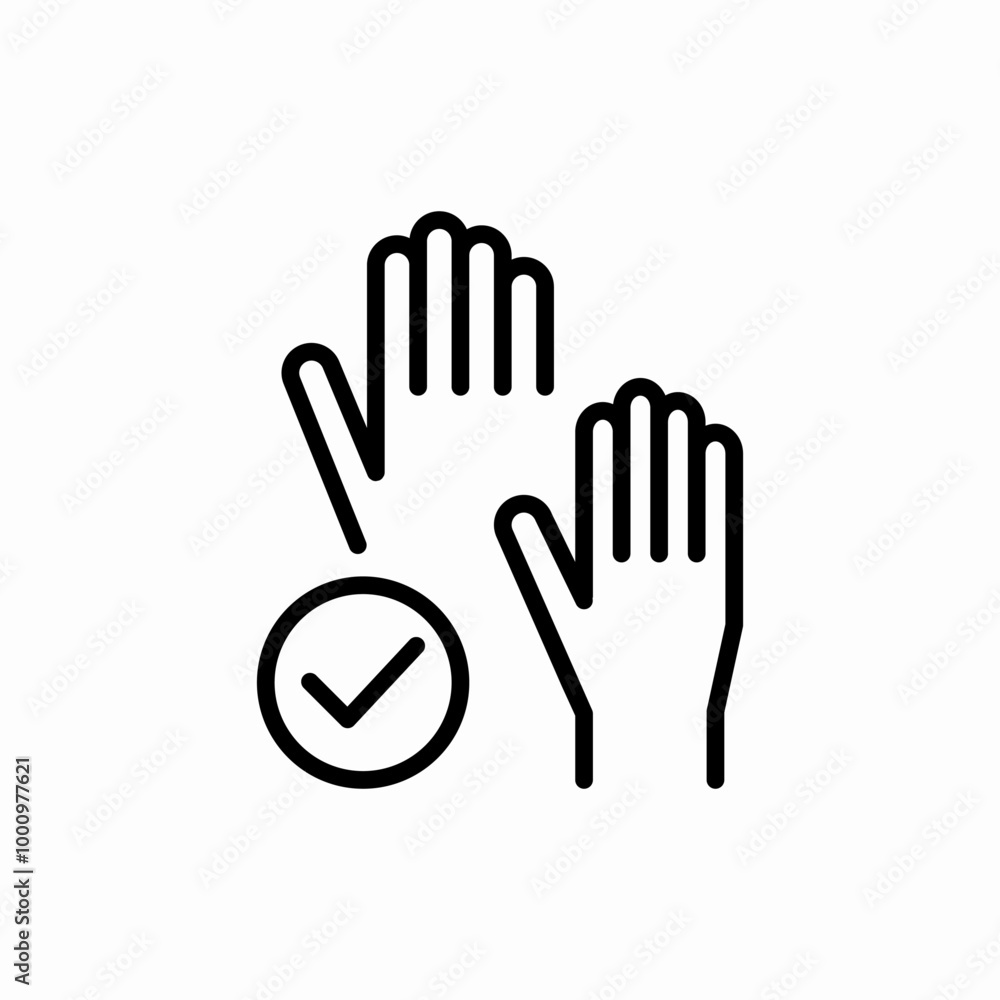 hand up vote icon sign vector hand up vote icon sign vector