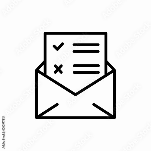 mail polling booth icon sign vector