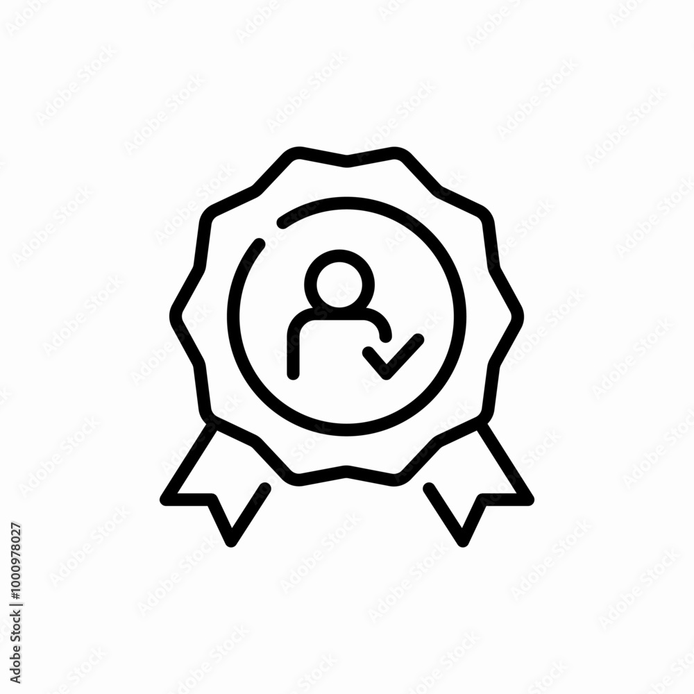 trustworthiness award icon sign vector trustworthiness award icon sign vector