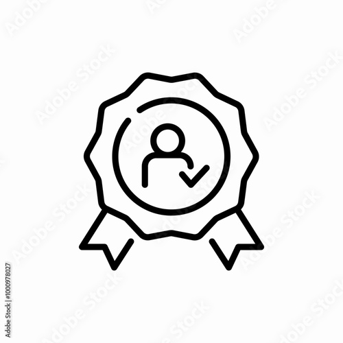 trustworthiness award icon sign vector