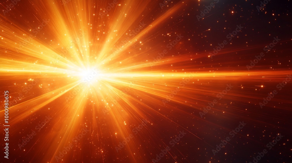 Fototapeta premium Explosive Cosmic Light Burst