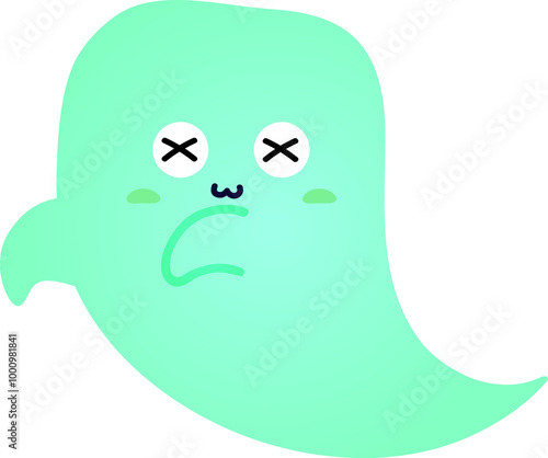 cute ghost cartoon , halloween