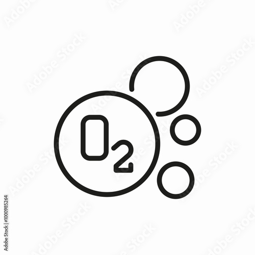 oxygen o2 icon sign vector