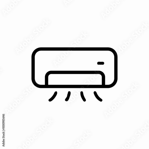 air conditioner icon sign vector