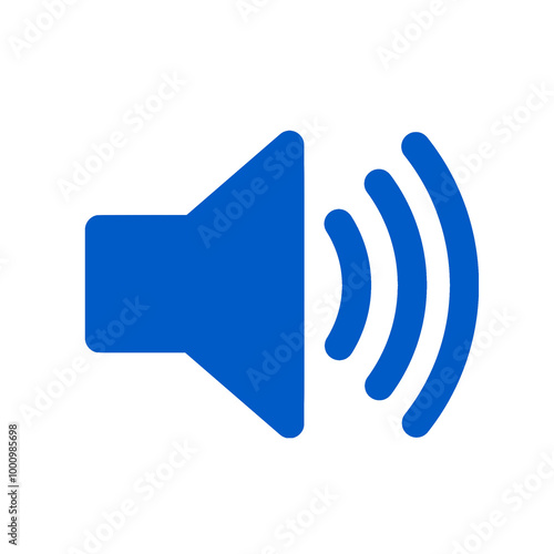Fotografía blue speaker icon illustration png