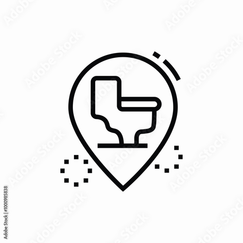 clean bathroom icon sign vector