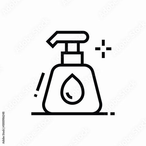 soap dispenser icon sign vector