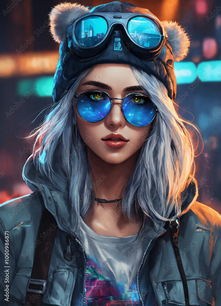 portrait of a woman in sunglasses portrait of a woman in sunglasses