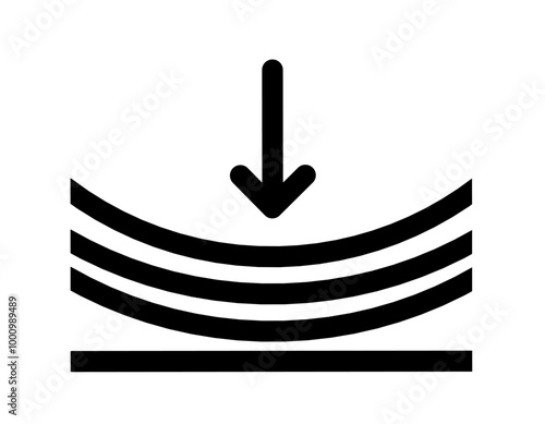 Flex icon vector with simple design. elastic icon