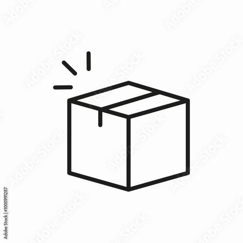 box package icon sign vector