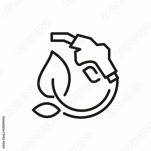 eco fuel icon sign vector