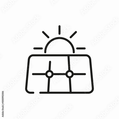 solary energy panel icon sign vector