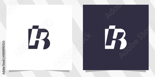 letter kb bk logo design vector