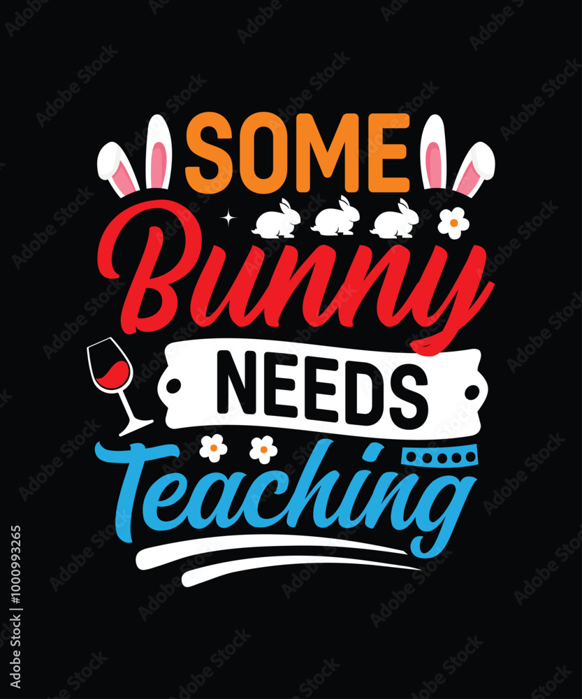 Obraz premium Easter t-shirt design