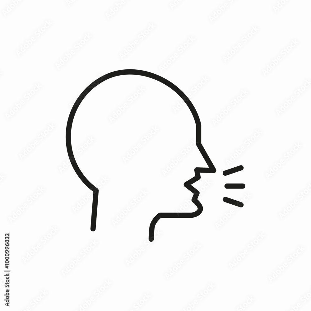 illness cough sick icon sign vector illness cough sick icon sign vector