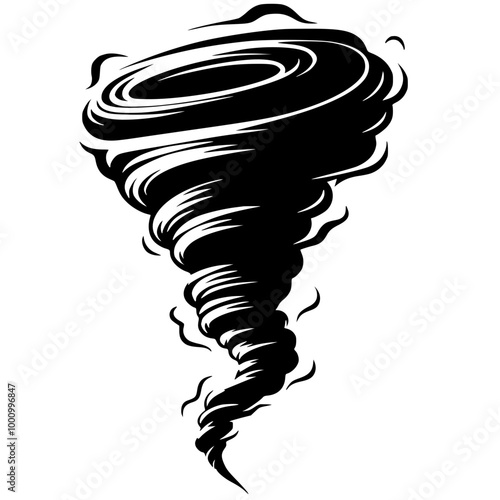 Tornado power silhouette