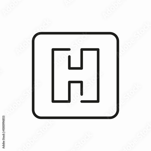 hospital medicine bulding icon sign vector