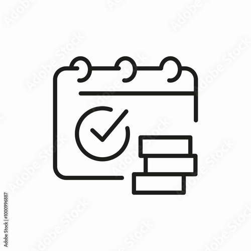 lesson education check list icon sign vector