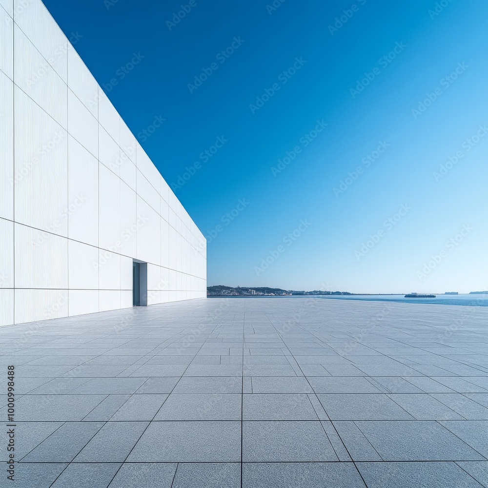 Fototapeta premium modern building with sky