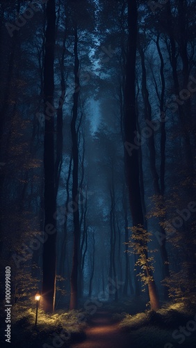 forest in the night