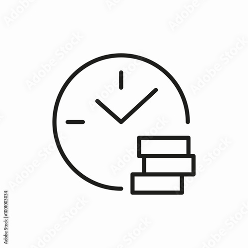 lesson time book icon sign vector