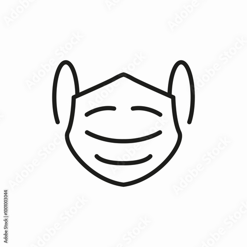mask antivirus medicine care icon sign vector
