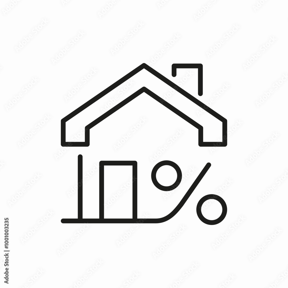 percent home credit sale icon sign vector percent home credit sale icon sign vector