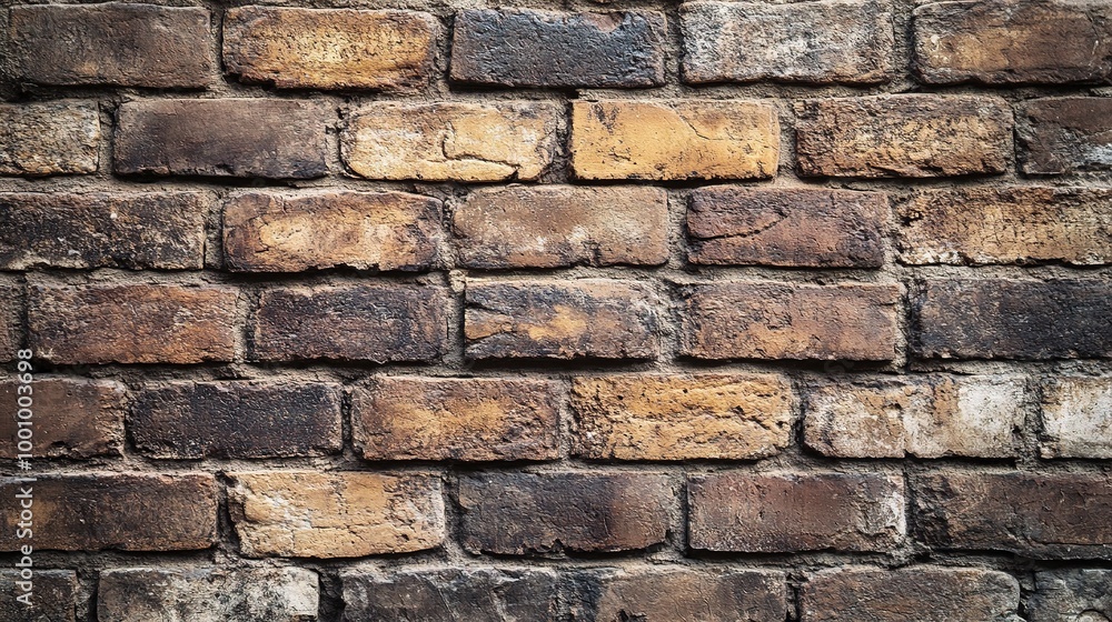 Textured Brick Wall with Warm Tones and Details Textured Brick Wall with Warm Tones and Details