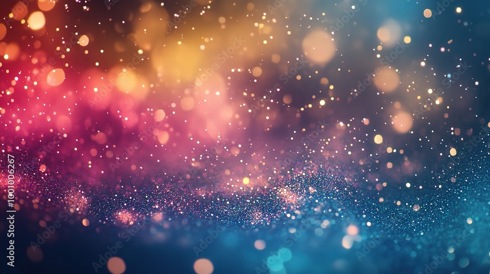 Fototapeta premium Colorful Bokeh Background with Sparkling Lights