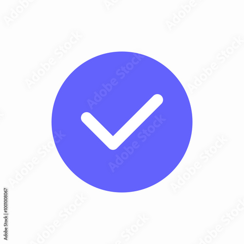 check mark true icon sign vector