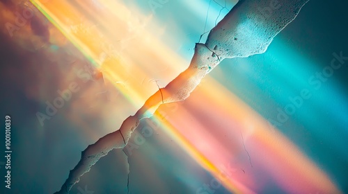 A vibrant abstract image showcasing a blend of colors and light, creating a mesmerizing visual experience.