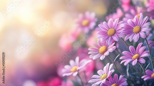 Vibrant Pink Flowers in Soft Natural Light