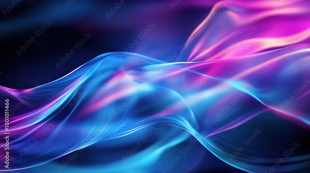 Fototapeta premium Vibrant Swirls of Light in Abstract Design