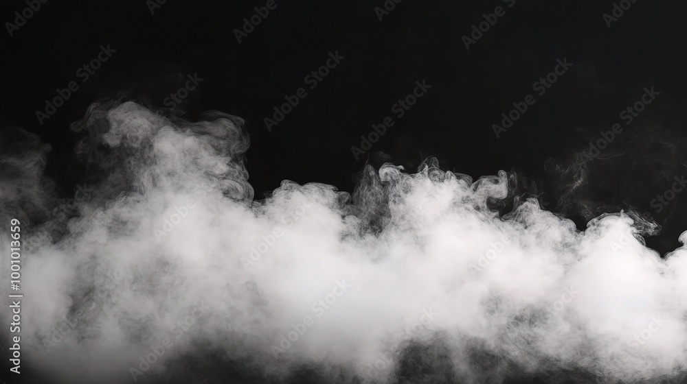 Ethereal Smoke on a Dark Background Ethereal Smoke on a Dark Background