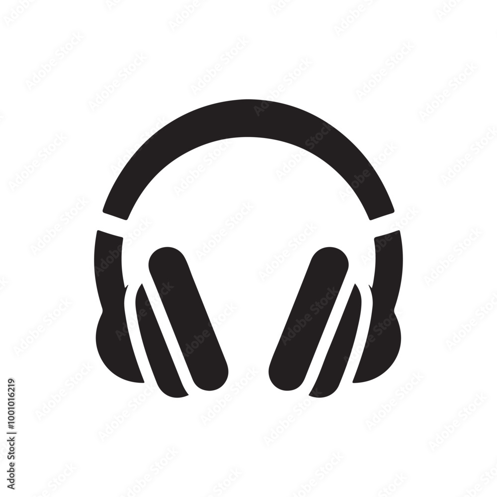 Black Headphone Silhouette Vector - Abstract, Minimalistic Design for Music, Audio, and Digital Media Branding Logos
Black Headphone Silhouette Vector - Abstract, Minimalistic Design for Music, Audio, and Digital Media Branding Logos
