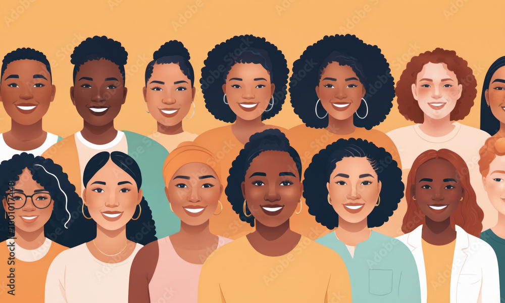 A diverse group of people smile and look directly at the camera A diverse group of people smile and look directly at the camera