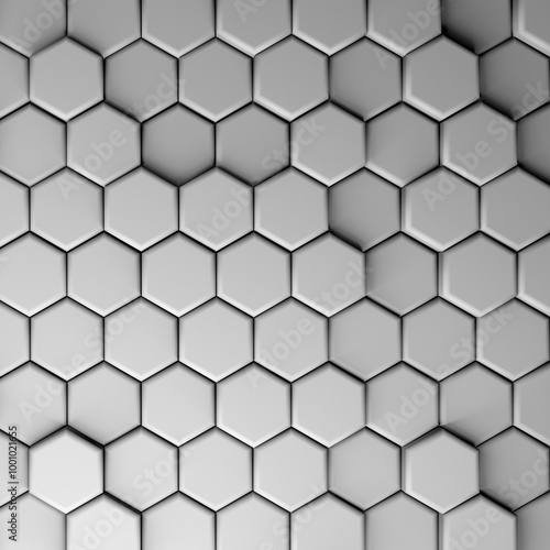 CGI 3d hexagonal wallpaper background