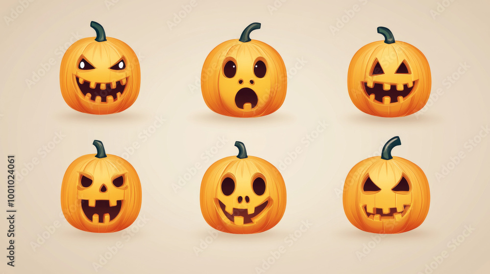 A fun, cartoon-style emoji for Halloween designs. A fun, cartoon-style emoji for Halloween designs.