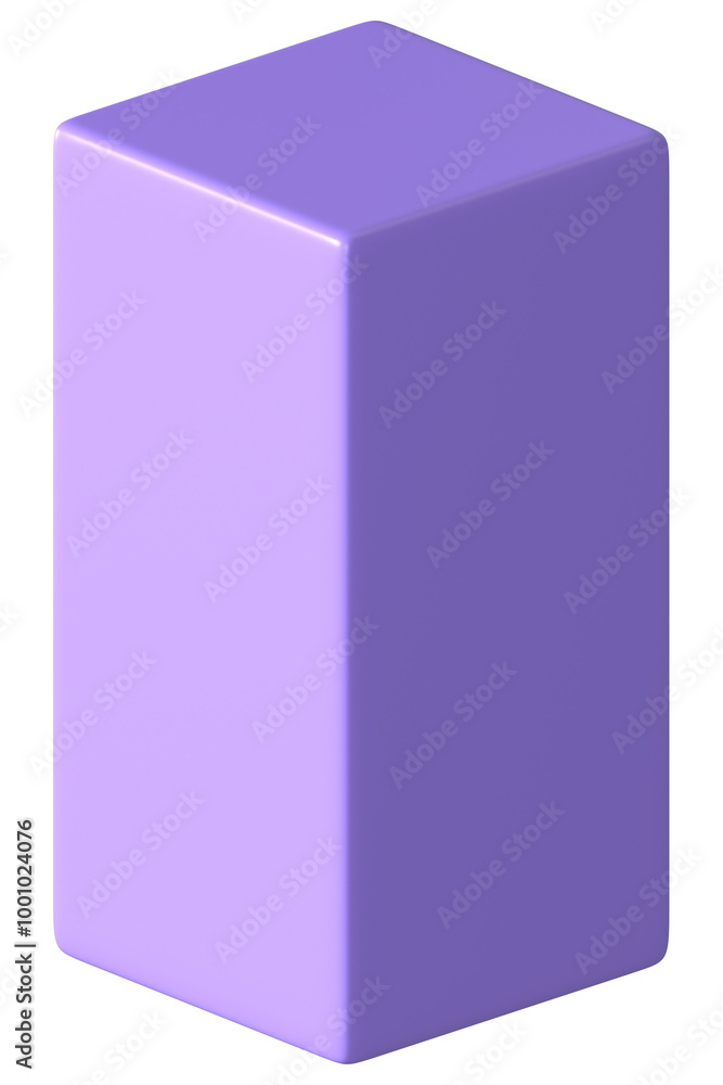 3D purple cuboid png, geometric shape clipart, transparent background 3D purple cuboid png, geometric shape clipart, transparent background