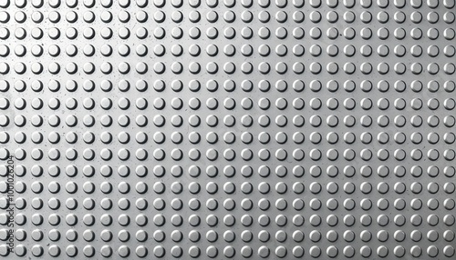 Textured metal surface with round studs for industrial design concepts, dimpled metal texture