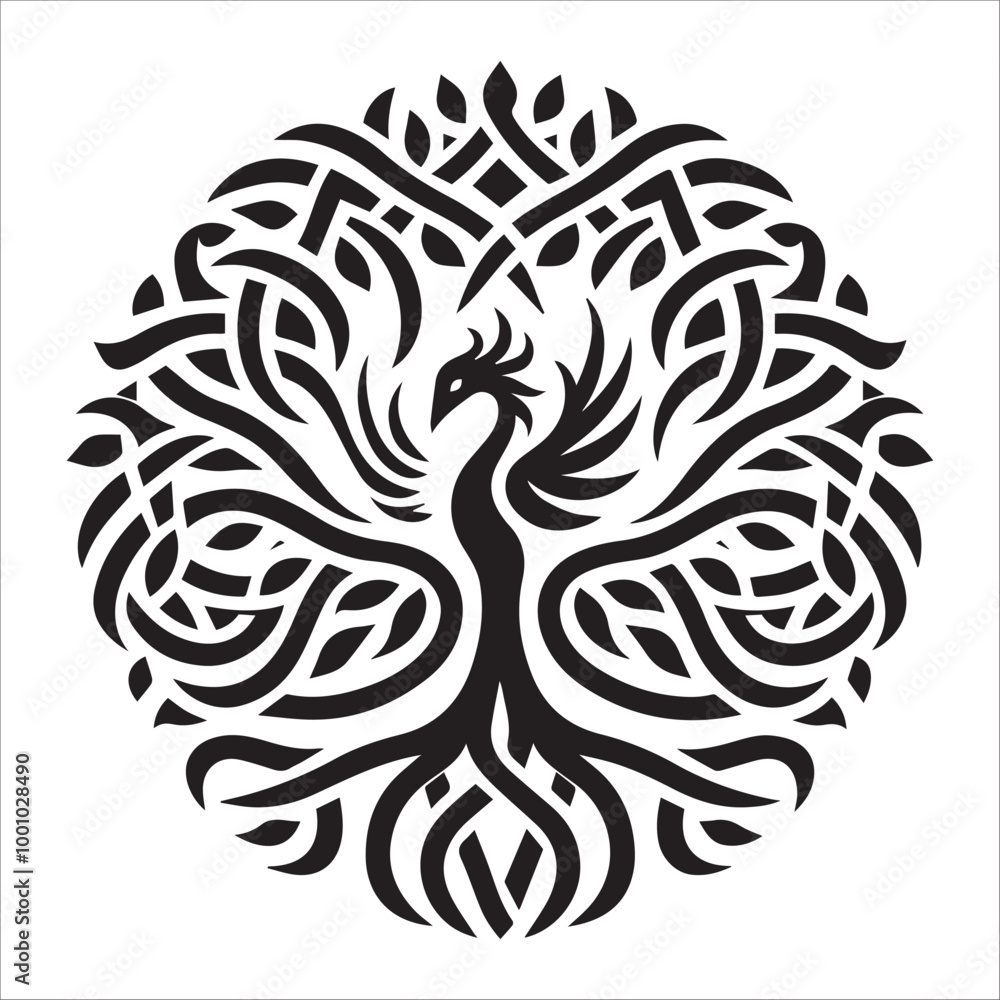 Celtic Tree of Life Clipart - Celtic Tree Silhouette Vector illustration - Celtic Tree Logo Concept Celtic Tree of Life Clipart - Celtic Tree Silhouette Vector illustration - Celtic Tree Logo Concept