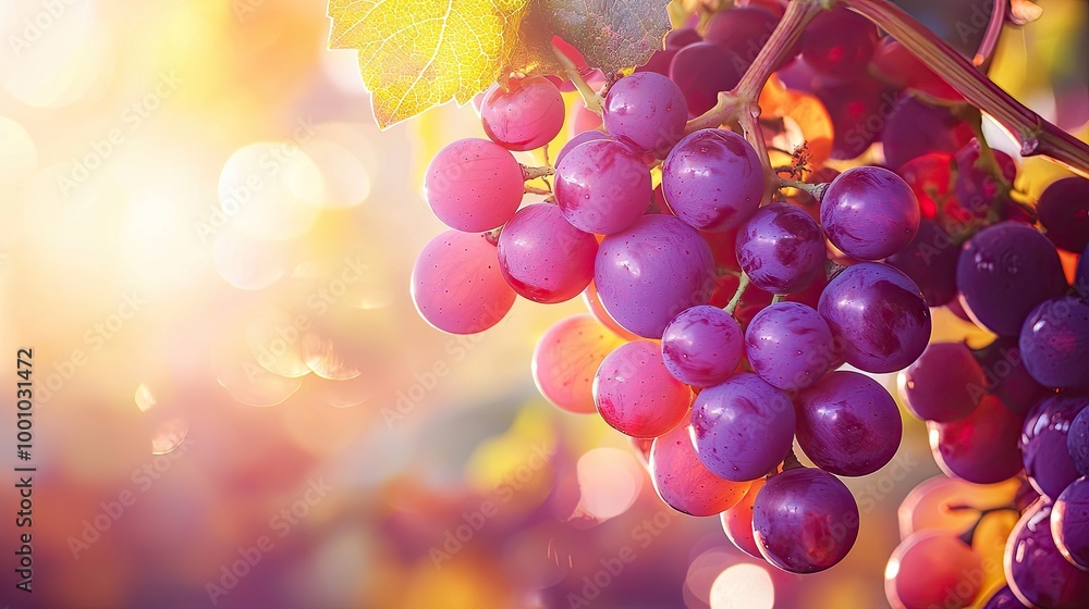 beautiful ripe grapes on a branch. Selective focus beautiful ripe grapes on a branch. Selective focus